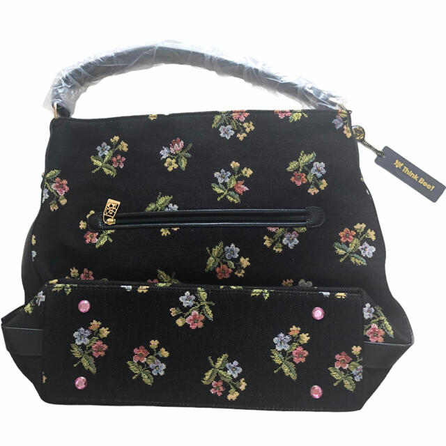 新品 シンクビー ミオゾティス 2wayショルダーバッグ ゴブラン織り 花柄刺繍 新品 シンクビー ミオゾティス 2wayショルダーバッグ ゴブラン織り 花柄刺繍