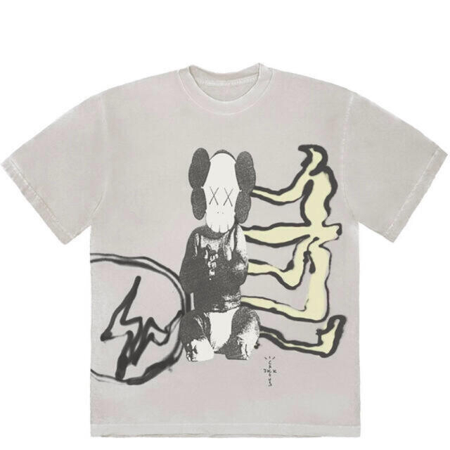 FRAGMENT(フラグメント)のTravis Scott kaws fragment Tシャツ　M メンズのトップス(Tシャツ/カットソー(半袖/袖なし))の商品写真