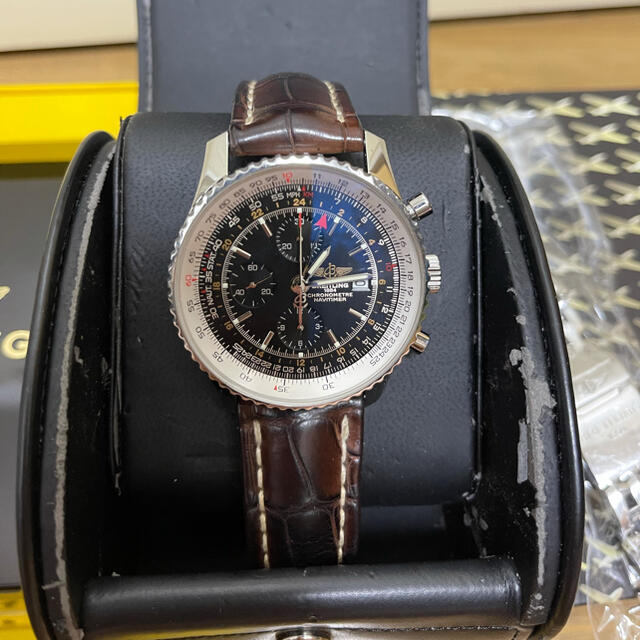 直販卸値 美品 Breitling ブライトリング 7連パイロットブレス ビコロ