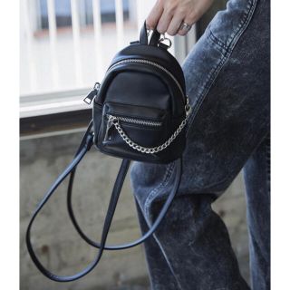 シールームリン(SeaRoomlynn)の取置き品　juemi Sanskrit chain daypack 黒リュック(リュック/バックパック)