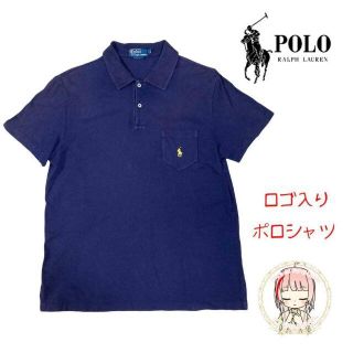 ポロラルフローレン(POLO RALPH LAUREN)のラルフローレン 刺繍ロゴ 半袖 ポロシャツ L ゆるだぼ ポニー ポロ 定番(ポロシャツ)