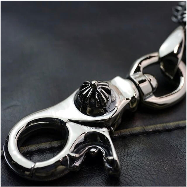 Chrome Hearts(クロムハーツ)のフローラル クロス キーチェーン キーホルダー ファンシークリップ　キーチェーン メンズのファッション小物(キーホルダー)の商品写真