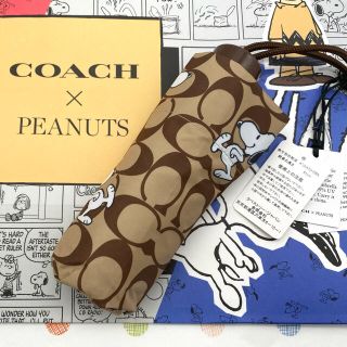 コーチ(COACH)の新品未使用 COACH コーチ  バッグ 財布 UVカット 傘 スヌーピー(傘)