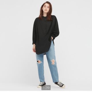 ユニクロ(UNIQLO)のコットンギャザーチュニック(チュニック)