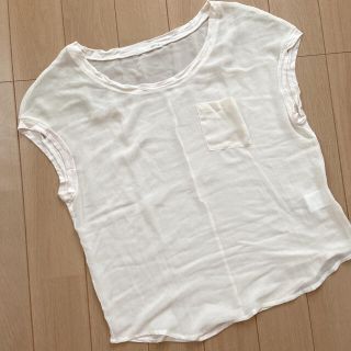 マウジー(moussy)のmoussy シースルー トップス(カットソー(半袖/袖なし))