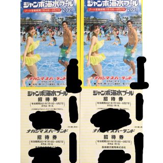 再値下げしました☆長島ジャンボ海水プール2枚☆バラ売り不可(遊園地/テーマパーク)