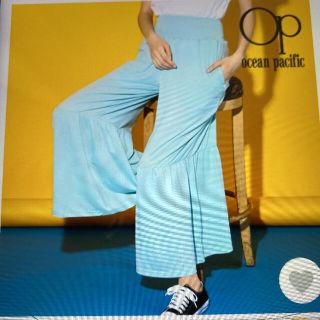 オーシャンパシフィック(OCEAN PACIFIC)の【OP】レディースティアードパンツ/ロングパンツ ワイドパンツ レトロ(水着)