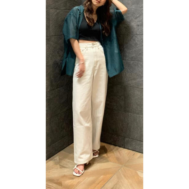 AZUL by moussy(アズールバイマウジー)のAZUL☆シアーシャツ レディースのトップス(シャツ/ブラウス(半袖/袖なし))の商品写真