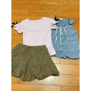 ジーユー(GU)の《夏物大幅値下げ✨》美品 サイズ110☆3点セット(Tシャツ/カットソー)