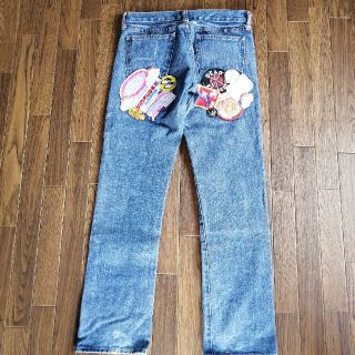 驚きの値段で】 RNAメディア ワッペンペイントデニム Sサイズ デニム