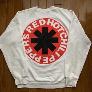 80-90's Red Hot Chili Peppers レッドホットチリペッパーズ プリント スウェットクルーネックトレーナー ホワイト USA製 Size L