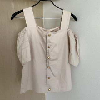 グローブ(grove)の【美品】grove ノースリーブシャツ　タンクトップ　シンプル　ブラウス(シャツ/ブラウス(半袖/袖なし))