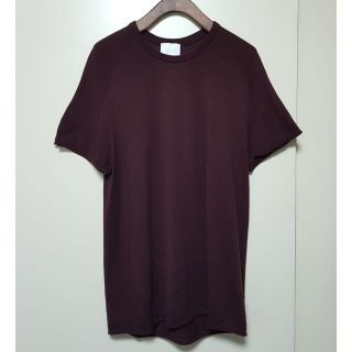 ユナイテッドアローズアンドサンズ(UNITED ARROWS & SONS)のUNITED ARROWS&SONS★ニットTシャツ★ボルドー(Tシャツ/カットソー(七分/長袖))