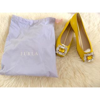 フルラ(Furla)のFURLA 可愛いイエロー靴　春夏限定🌻✨(ハイヒール/パンプス)