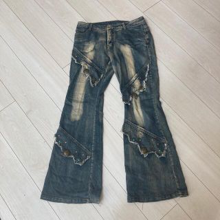 ジーンズ　オシャレ　裾広(その他)