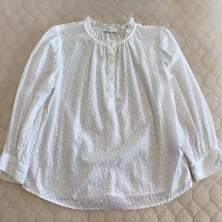 ギャップ(GAP)のGAP ギャップ レディースフリル付きスタンドカラーシャツ ブラウス(シャツ/ブラウス(長袖/七分))