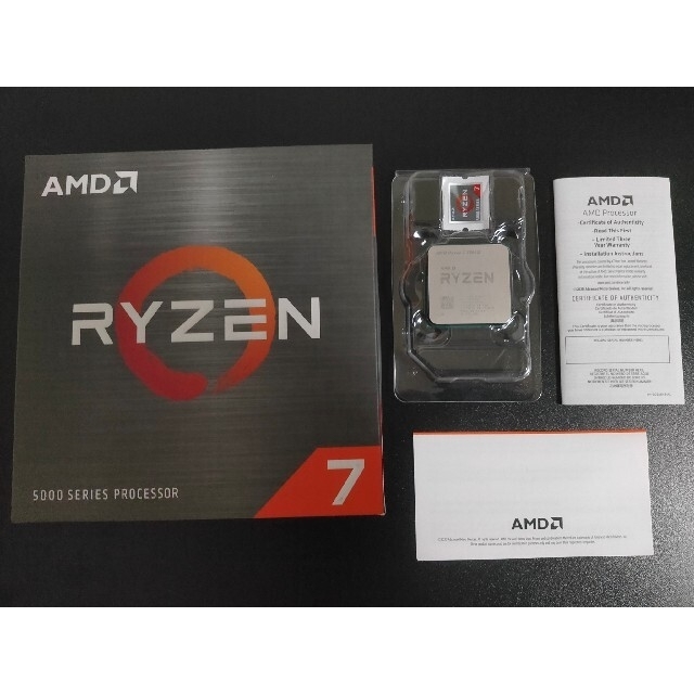 AMD Ryzen7 5800X 日本国内正規品　＋　簡易水冷CPUクーラーPC/タブレット