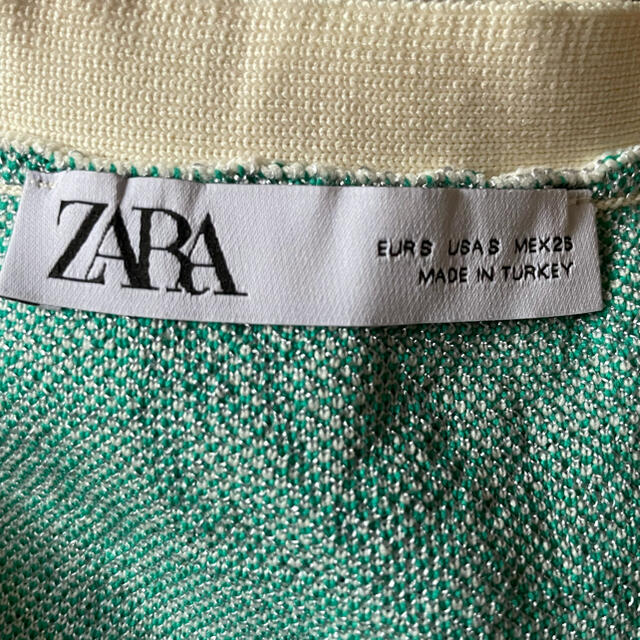 ZARA(ザラ)のZARA ザラ ジャカード 花柄 ニット カーディガン S レディースのトップス(カーディガン)の商品写真