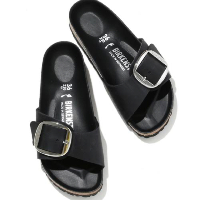 BIRKENSTOCK(ビルケンシュトック)のビルケンシュトック👣マドリッド ビッグバックル 黒　37 レディースの靴/シューズ(サンダル)の商品写真