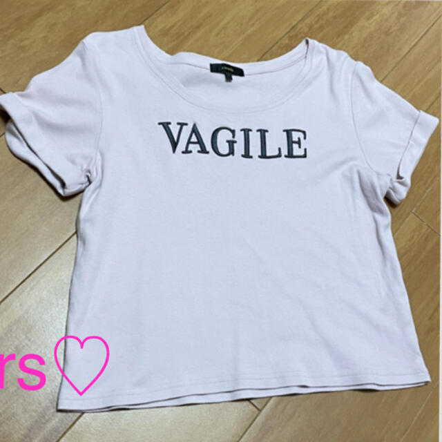 rienda(リエンダ)のrienda ❤️VAGILE Tシャツ　ピンク レディースのトップス(Tシャツ(半袖/袖なし))の商品写真