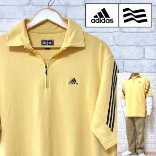 アディダス(adidas)のadidas GOLF アディダスゴルフ ハーフジップシャツ 3ストライプス(ウエア)