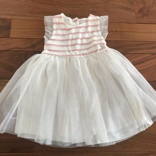 プチバトー(PETIT BATEAU)のマリニエール  18M チュールスカート  ワンピース(ワンピース)