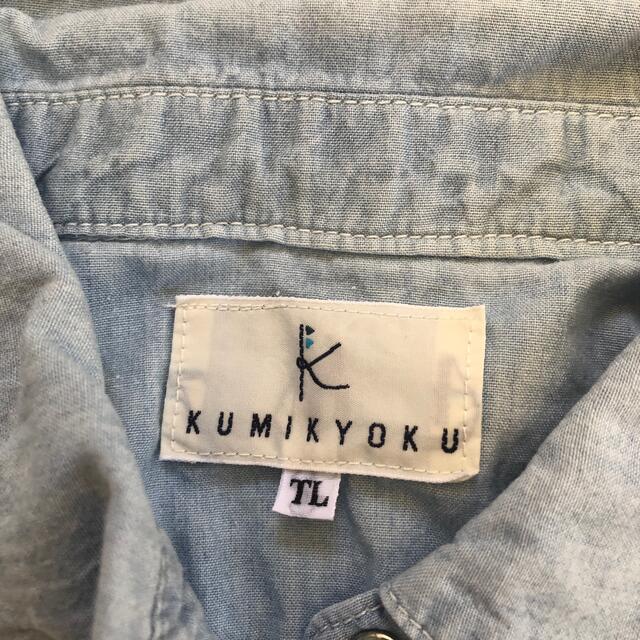 kumikyoku（組曲）(クミキョク)の組曲　デニムシャツ キッズ/ベビー/マタニティのキッズ服女の子用(90cm~)(Tシャツ/カットソー)の商品写真