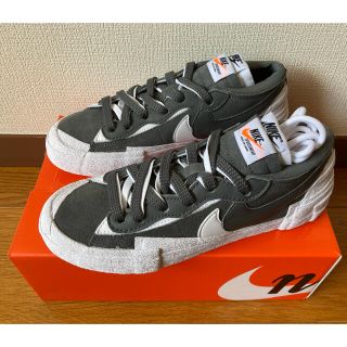 サカイ(sacai)のNIKE x sacai ブレーザー LOW Iron Grey 24cm(スニーカー)