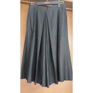 フォクシー(FOXEY)のご専用 美品 フォクシー リネンフェイスストレッチ ガウチョパンツ 38(キュロット)