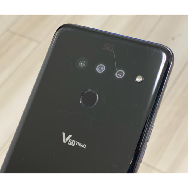 2023低価 LG Electronics - LG V50 ThinQ 128GB ブラック SIMフリーの