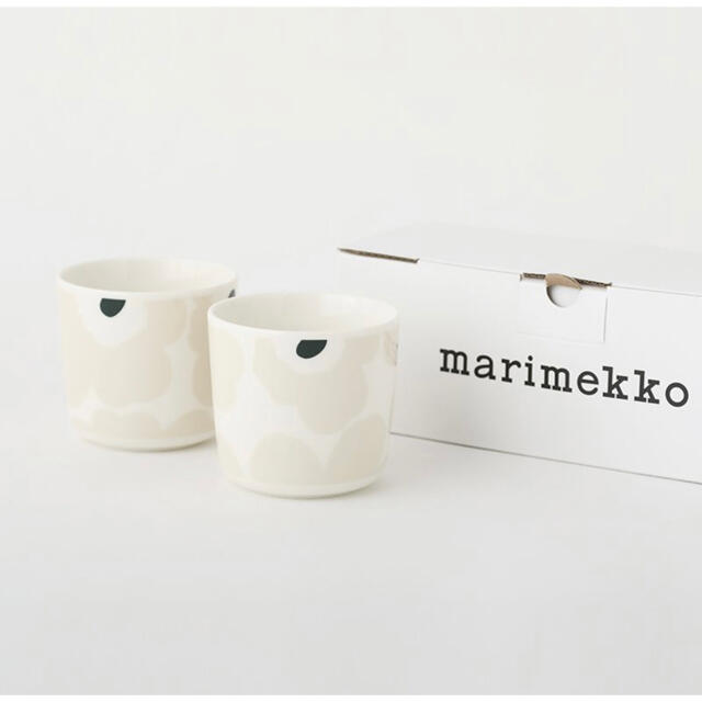 marimekko(マリメッコ)のマリメッコ ラテマグ コーヒーカップセット 2個入り ウニッコ インテリア/住まい/日用品のキッチン/食器(グラス/カップ)の商品写真