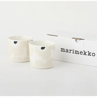 マリメッコ(marimekko)のマリメッコ ラテマグ コーヒーカップセット 2個入り ウニッコ(グラス/カップ)