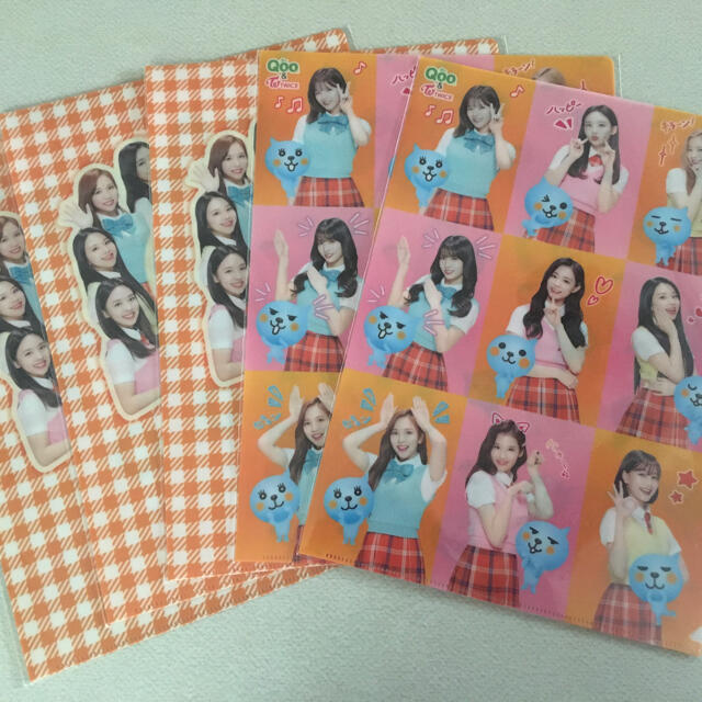 Qoo & TWICE クリアファイル 5枚セット エンタメ/ホビーのアニメグッズ(クリアファイル)の商品写真