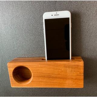 【音質が変わります】　　iPhone用・木製スピーカー(スピーカー)