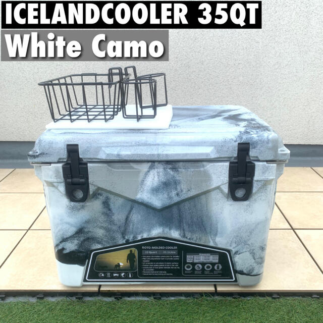 デザートカモ完売間近　アイスランドクーラーボックス 35QT ICELAND cooler