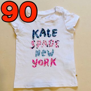 ケイトスペードニューヨーク(kate spade new york)の90cm Tシャツ　プリント　ロゴ　花柄(Tシャツ/カットソー)