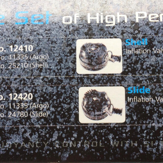 Aqua Lung(アクアラング)のSI TECH DRYSUIT VALVES  SET NO.12410 スポーツ/アウトドアのスポーツ/アウトドア その他(マリン/スイミング)の商品写真