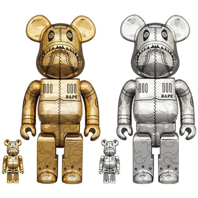 BAPE® SORAYAMA X BE@RBRICK 100%&400%