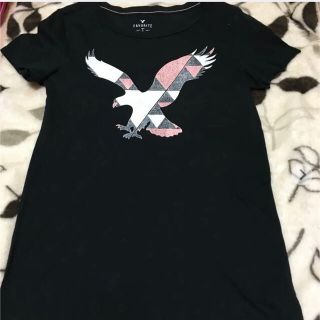 アメリカンイーグル(American Eagle)のアメリカンイーグル  黒  サイズM⚠️お値下げ不可(Tシャツ(半袖/袖なし))