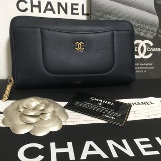 シャネル(CHANEL)のmoka様専用♡超美品★ レア シャネル ラウンドジップ 長財布 正規品(財布)