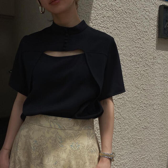 MEDI CONSTRUCTIVE BLOUSE ホワイト