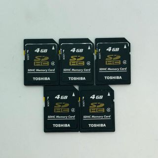 トウシバ(東芝)の東芝SDカード（4GB）5枚セット(その他)