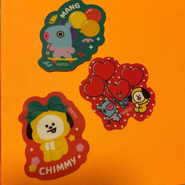 防弾少年団(BTS)(ボウダンショウネンダン)のBT21 ステッカー エンタメ/ホビーのCD(K-POP/アジア)の商品写真