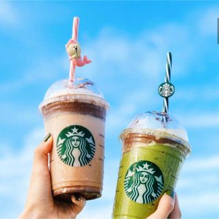 スターバックスコーヒー(Starbucks Coffee)の海外  スターバックス 21サマー ベアリスタ&サイレン エコストロー2本セット(食器)