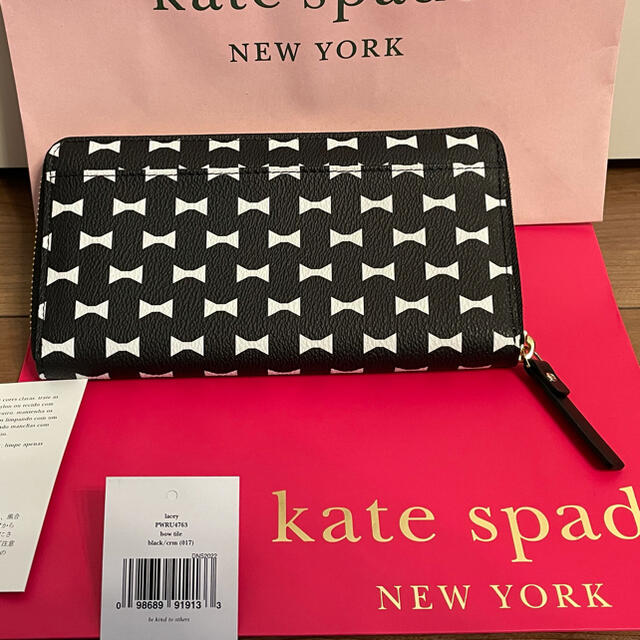 未使用《kate spade》ケイトスペード りぼんモチーフ 長財布 ウォレット kate spade♡赤リボン長財布