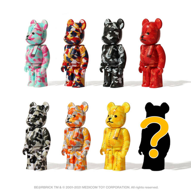 BAPE 28TH ANNIVERSARY BE@RBRICK 100% BOX