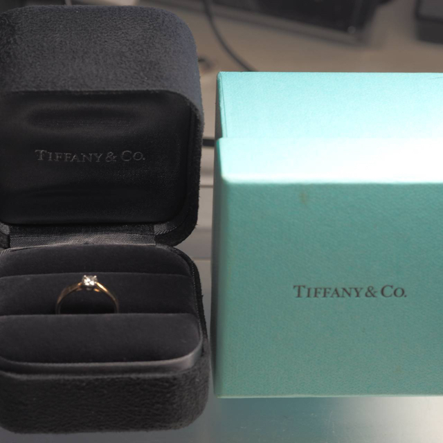 Tiffany & Co.(ティファニー)のTIFFANY&Co.ティファニーハーモニーK18PG&Pt950ダイヤリング レディースのアクセサリー(リング(指輪))の商品写真