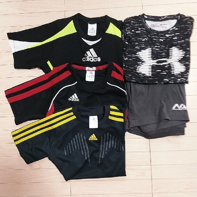 adidas(アディダス)のアディダス、アンダーアーマーの140センチTシャツまとめ売り キッズ/ベビー/マタニティのキッズ服男の子用(90cm~)(Tシャツ/カットソー)の商品写真