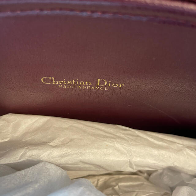 Christian Dior(クリスチャンディオール)のディオール　ワインレッドポーチ レディースのファッション小物(ポーチ)の商品写真