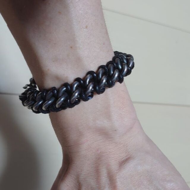 ボッテガヴェネタ シルバー925xチェーンメタルビーズブレスレット ボッテガヴェネタ シルバー925xチェーンメタルビーズブレスレット